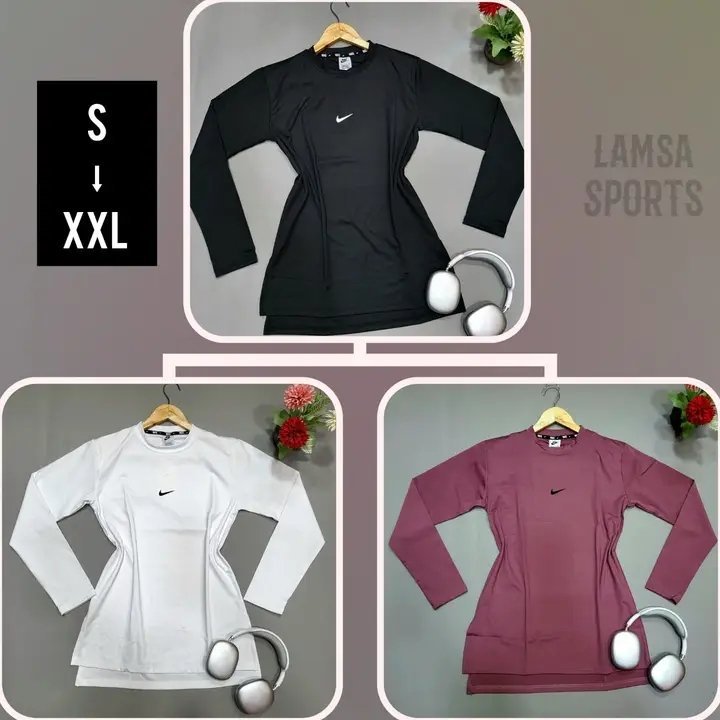 تيشرت رياضي Nike طويل مشقوق من الجانبين 2800da