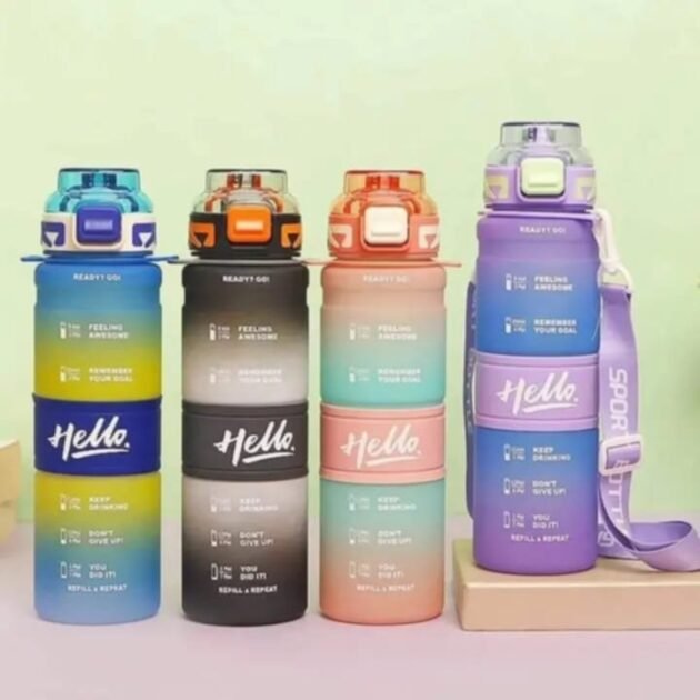 قارورة ماء رياضية "1500da "Hello