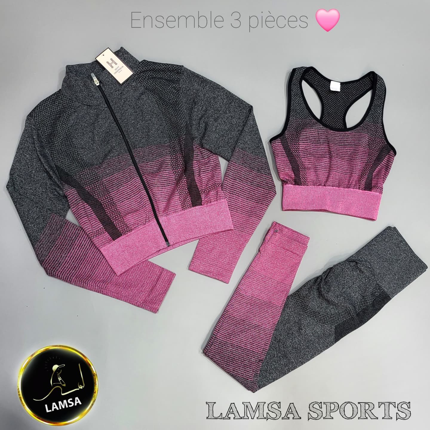 طقم رياضي 3 قطع (38-46) - الصورة 2