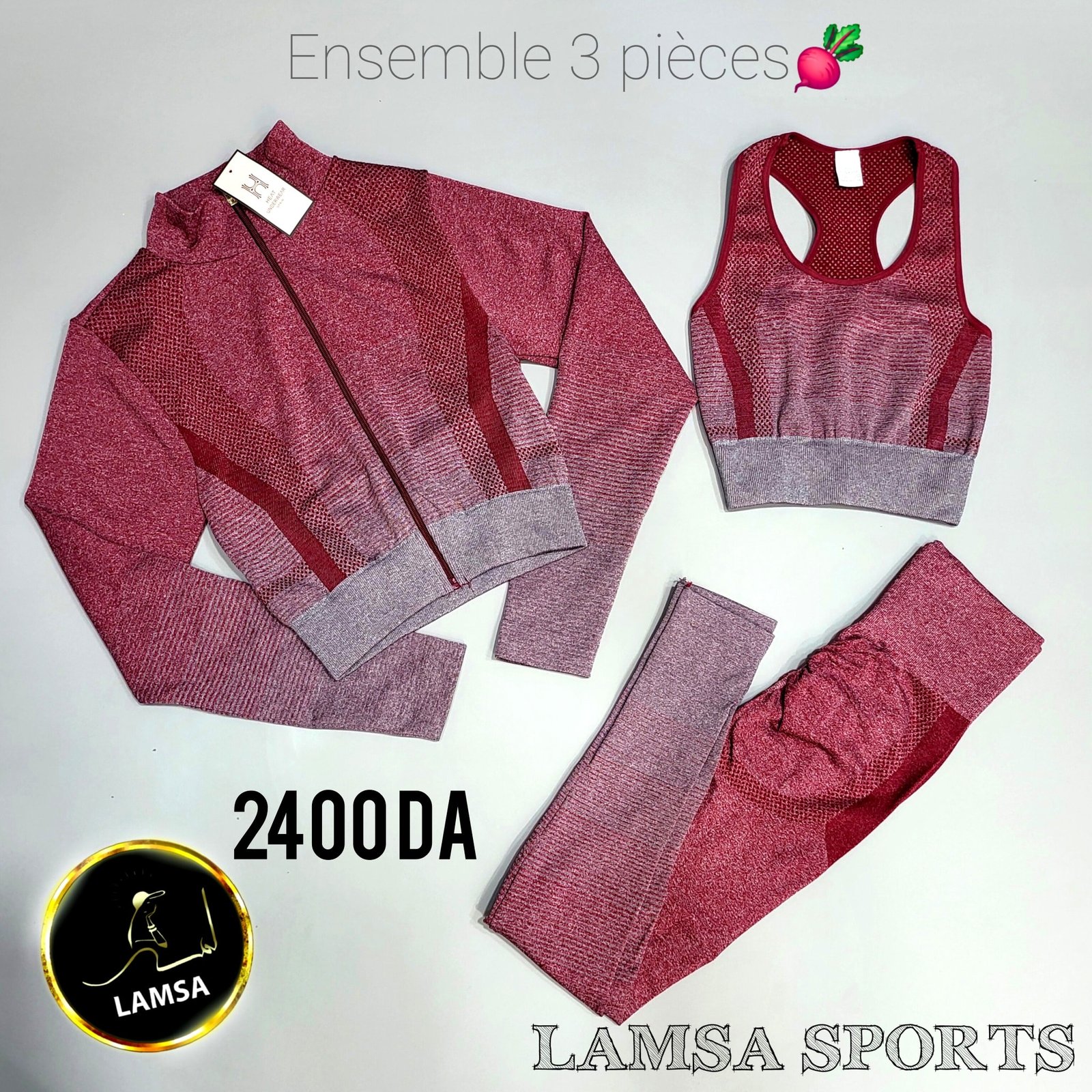 طقم رياضي 3 قطع (38-46) - الصورة 3