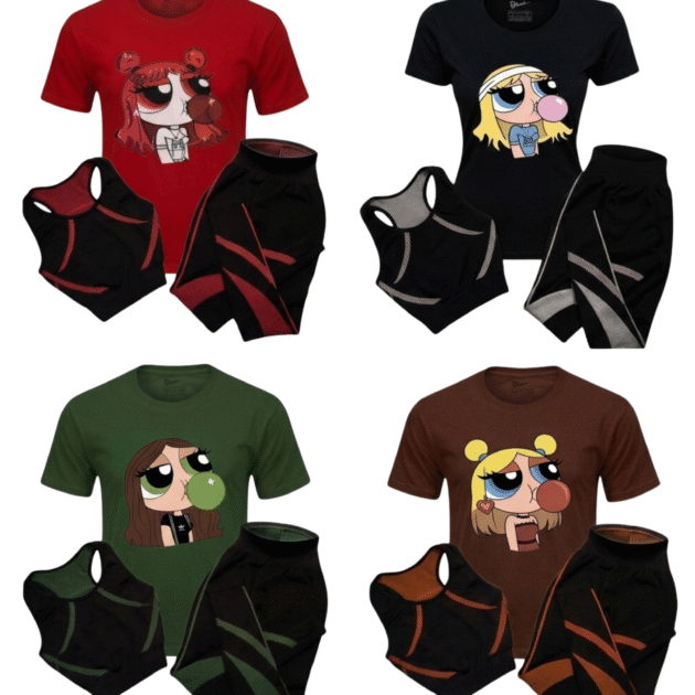 طقم Powerpuff الرياضي